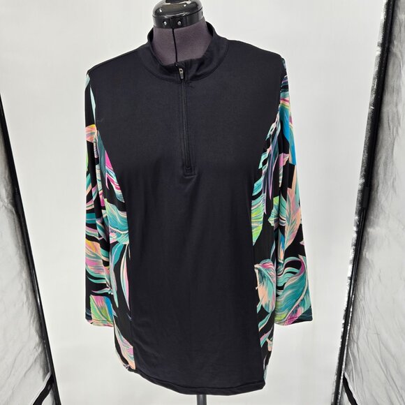 Torrid Black Multicolor Swim Coverup - Picture 2 of 5